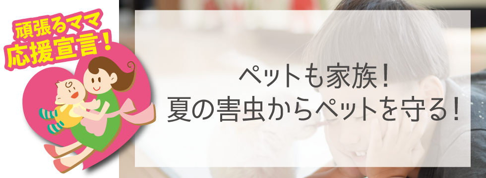【頑張るママ応援宣言】夏の害虫からペットを守る！